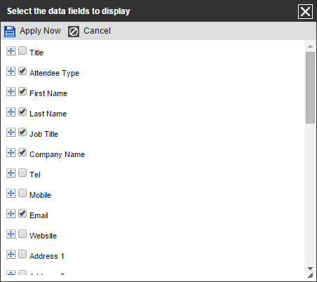 Control which fields are in each report